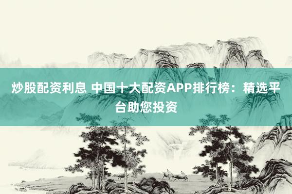 炒股配资利息 中国十大配资APP排行榜：精选平台助您投资
