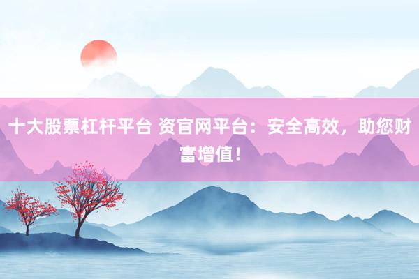 十大股票杠杆平台 资官网平台：安全高效，助您财富增值！