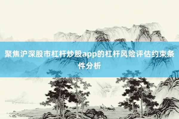 聚焦沪深股市杠杆炒股app的杠杆风险评估约束条件分析